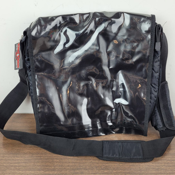 Vintage Y2K Club Kid Rave VINYL VISIONS Record Collector Messenger Bag Purse - Picture 2 of 11